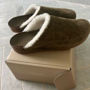 NEW Jenni Kayne shearling lined moc clogs 39